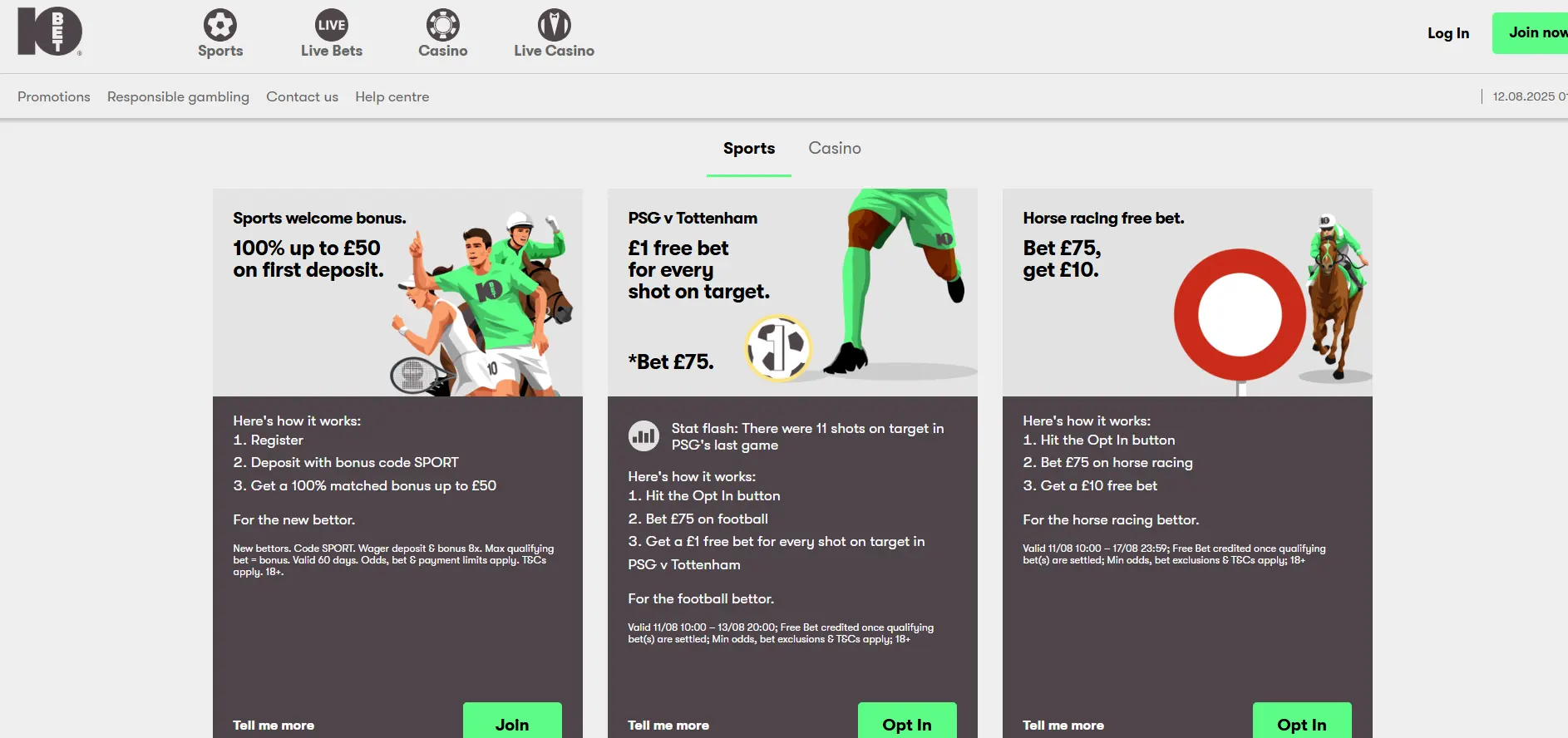 10bet promotions