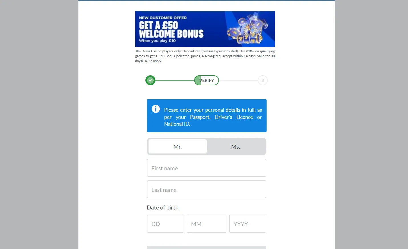 coral registration form