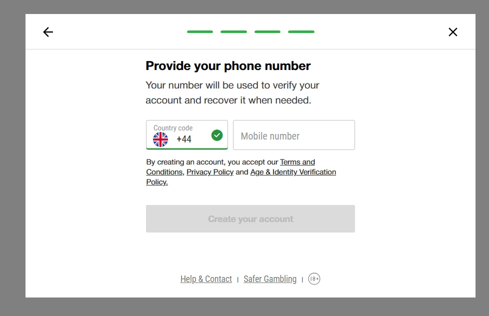 ladbrokes registration process