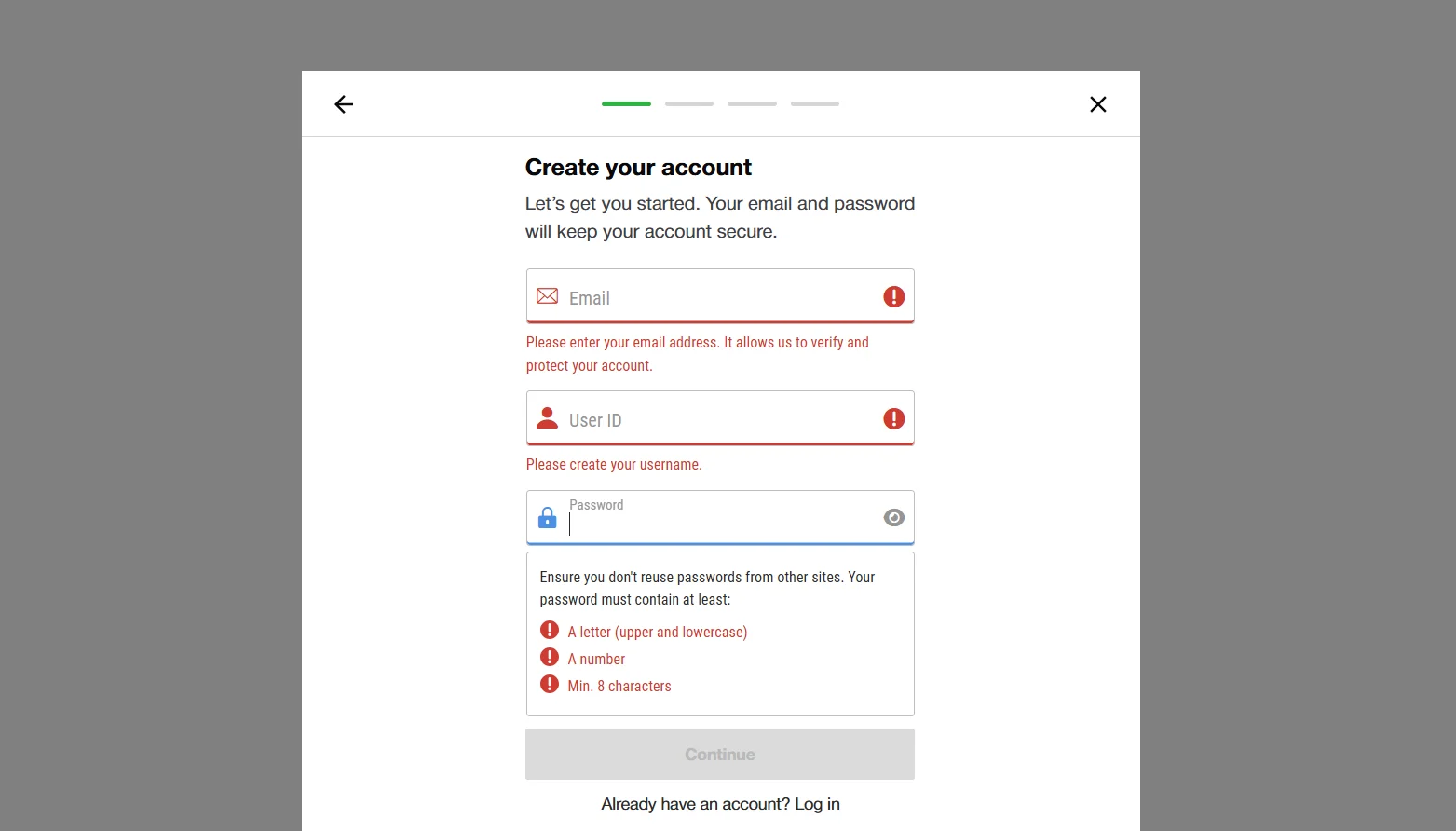 ladbrokes registration form start